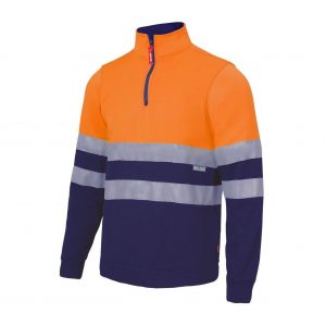 Sudadera bicolor cremallera AV305701