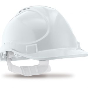 Mod. "STRIKE". Casco de protección cierre de cinta. Color Blanco 2088CBBL