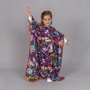 CAPA DE PELUQUERIA INFANTIL ESTAMPADA 350002